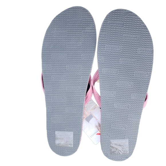 NWT RAINBOW 🌈 301ALTS Leather Pink Sandals Flip Flops Womens Sz. 10 - Picture 6 of 8